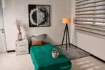 پتو یک نفره روشا تک رنگ گل برجسته