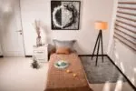 پتو یک نفره روشا تک رنگ گل برجسته