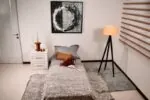 پتو یک نفره روشا تک رنگ گل برجسته