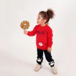 ست بلوز شلوار پسرانه دورس گلدوزی شده جیب دار