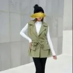وست مراکشی گِرم بالا یقه انگلیسی