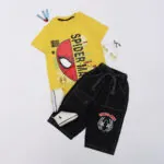 ست تیشرت شلوارک پسرانه طرح SPIDER MAN