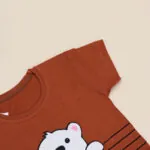ست تیشرت شلوارک پسرانه  طرح خرس قطبی