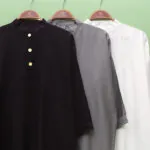 مانتو یقه قاپکدار آستین سه ربع زنانه کد 140403217