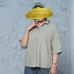 بلوز آستین سه ربع زنانه کد 904082