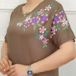 تیشرت چاپی طرح گل کد140403183
