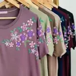 تیشرت چاپی طرح گل کد140403183