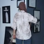 بلوز آستین سه ربع زنانه کد 904015
