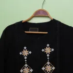 مانتو سوزندوزی بلند زنانه کد 911021