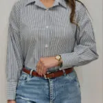 بلوز راه راه زنانه کد 909182