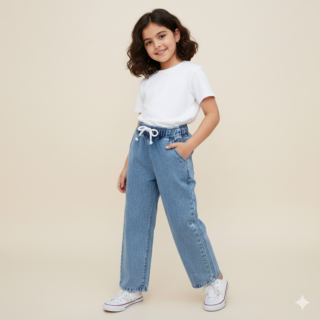 1761567278296 شلوار بگی ساده دخترانه کد 606026