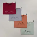 بلوز دورس زنانه طرح گربه کد 906281