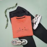 بلوز دورس زنانه طرح گربه کد 906281