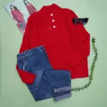 بلوز بافت طرحدار کد 904341