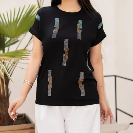 تیشرت ویسکوز زنانه کد 906210