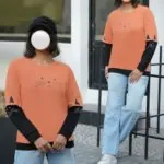 بلوز دورس زنانه طرح گربه کد 906281