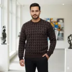 بلوز یقه گرد مردانه کد 801036