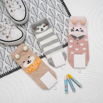 جوراب عروسکی زمستانی کد 903135/2