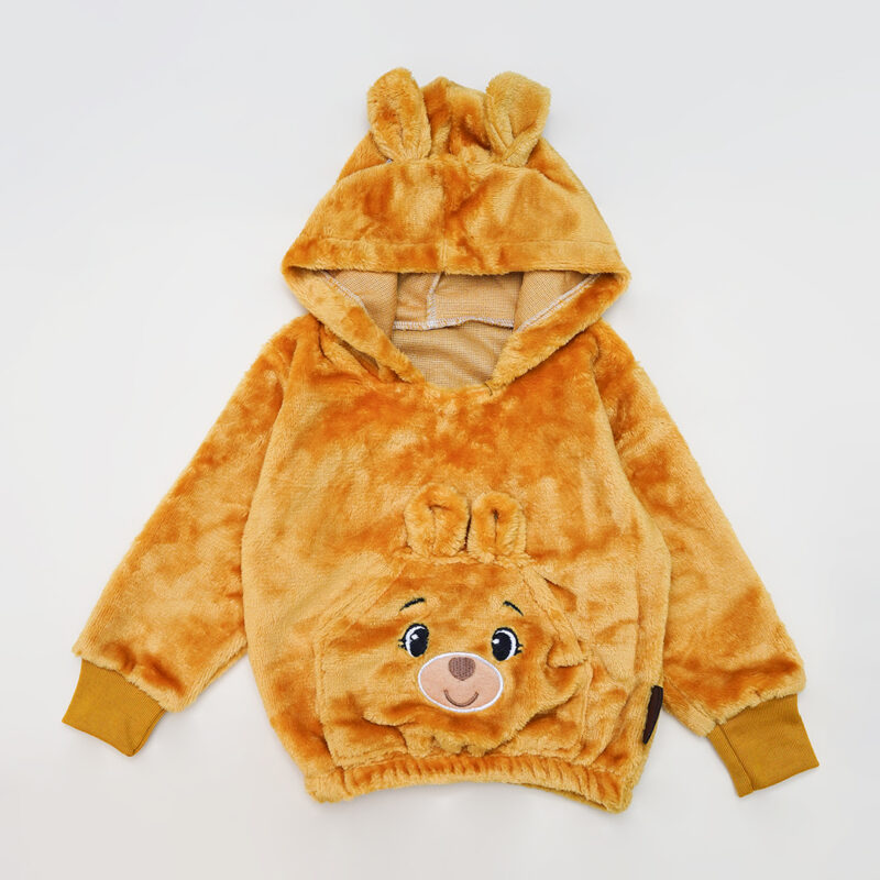 ست هودی و شلوار تدی عروسکی نوزاد کد 411240