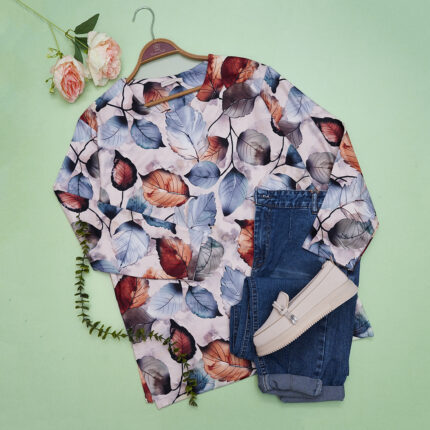 بلوز حوله ای طرحدار زنانه کد 904192