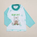 ست بلوز شلوار سرشانه دکمه دار نوزادی کد 14040921