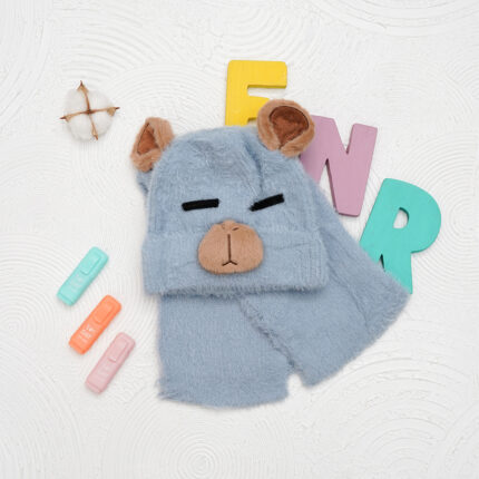 ست کلاه و شال گردن عروسکی بچگانه کد140409211