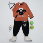 ست بلوز شلوار بره ناقلا کد 602733 جنس : دورس دو نخ  سایزبندی: (30.35) مناسب از بدو تولد تا دو سال  مناسب برای پاییز و زمستان  در سه رنگ عروسکی و بانمک