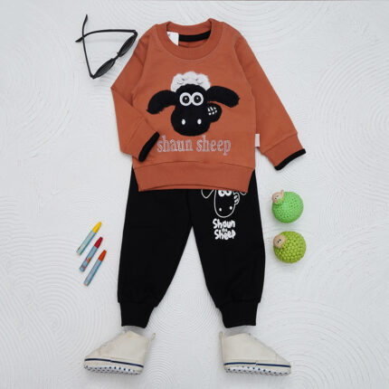 ست بلوز شلوار بره ناقلا کد 602733 جنس : دورس دو نخ  سایزبندی: (30.35) مناسب از بدو تولد تا دو سال  مناسب برای پاییز و زمستان  در سه رنگ عروسکی و بانمک