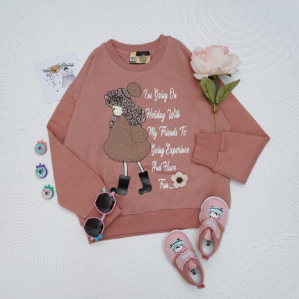 بلوز دورس آستین فانتزی دخترانه کد 601507