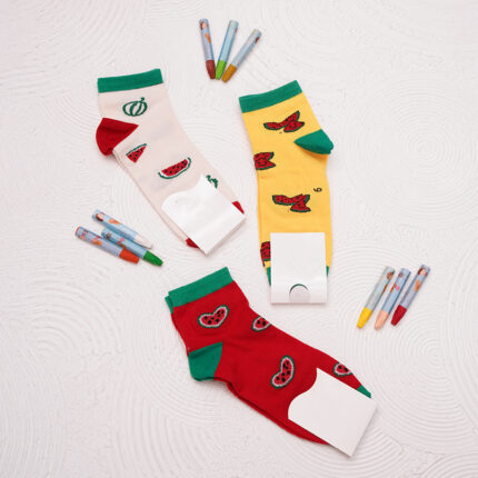 جوراب ساق کوتاه یلدایی کد 603077