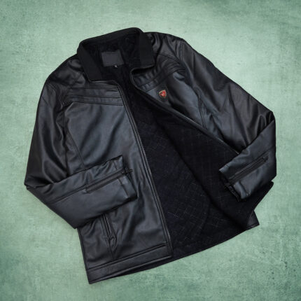 کت چرم شیک مردانه کد 804189