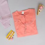 بلوز دورس یقه مراکشی دخترانه کد 601303