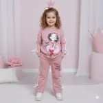 ست بلوز شلوار چاپدار دخترانه کد 602751