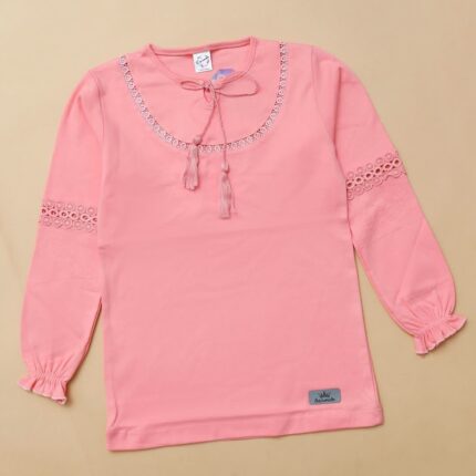 بلوز دورس یقه مراکشی دخترانه کد 601303