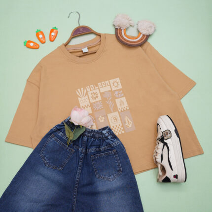 تیشرت کراپ دورس زنانه کد 140411104