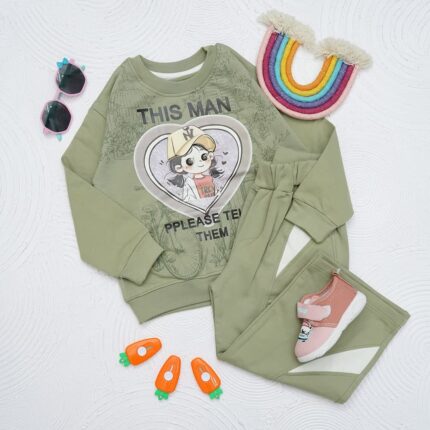 ست بلوز شلوار بگی دخترانه کد 140411052