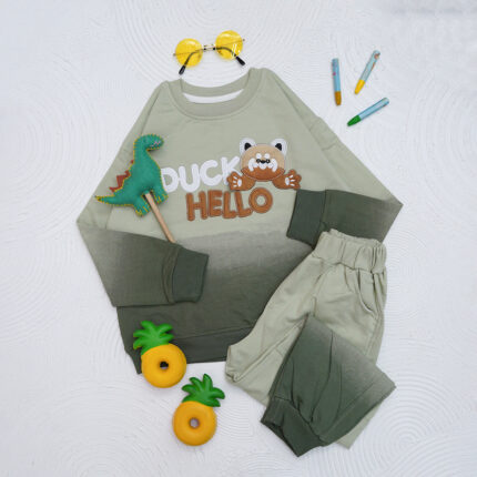 ست بلوز شلوار دورس جاگر پسرانه کد140411211