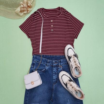 تیشرت فانریپ پینترستی زنانه کد 906264