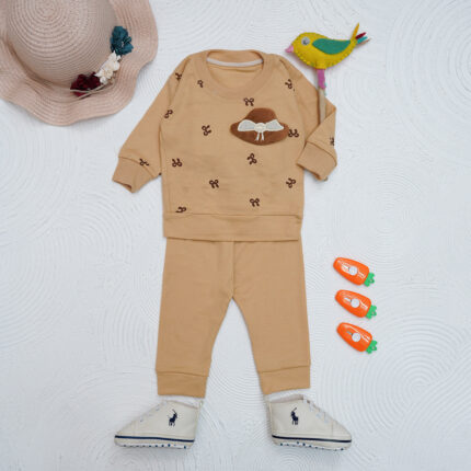 ست بلوز شلوار نوزادی دخترانه کد 602351