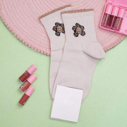 جوراب ساق کوتاه پنبه ای زنانه کد 903105