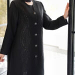 مانتو شانتون کارشده زنانه کد 14041221