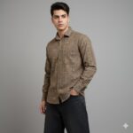 پیراهن دنیم طرحدار مردانه کد 801355