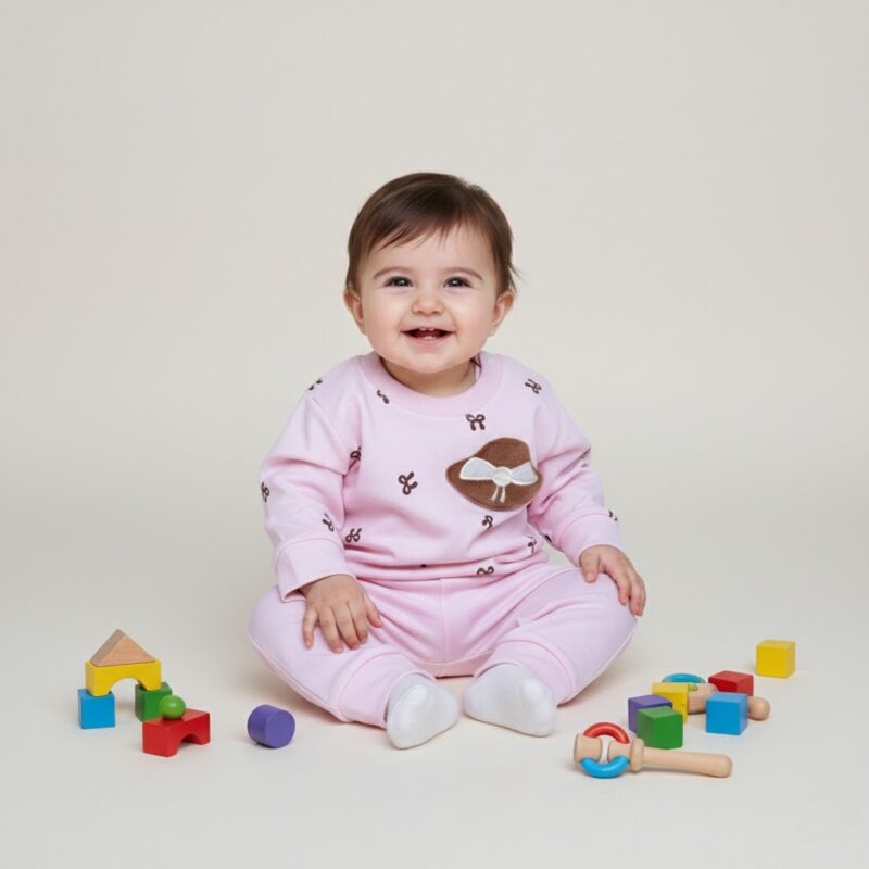 ست بلوز شلوار نوزادی دخترانه کد 602351