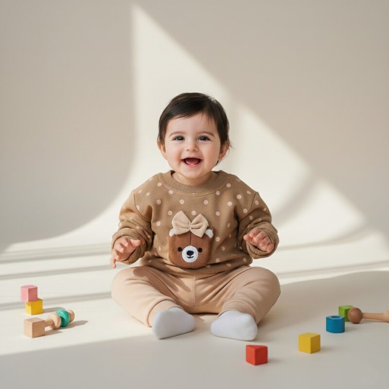 ست بلوز شلوار نوزادی دخترانه کد 602790