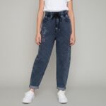 شلوار لی مام استایل دخترانه کد 606140