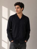 پیراهن مشکی polo مردانه کد801502