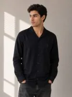 پیراهن مشکی polo مردانه کد801502