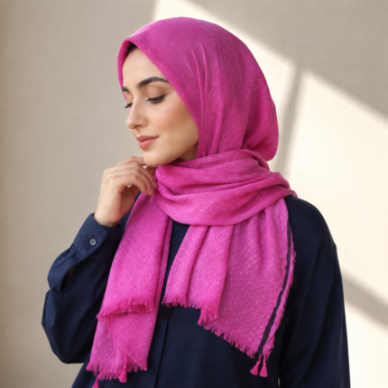 شال نخی پلیسه زنانه کد 905346