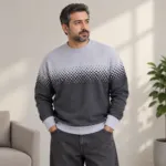 بلوز بافت یقه گرد مردانه کد14050724/3